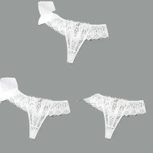 Lot de 3 pièces S-4XL String Sexy dentelle, culottes pour femme Boutique de Lingeries et Accessoires Annie
