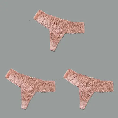 Lot de 3 pièces S-4XL String Sexy dentelle, culottes pour femme Boutique de Lingeries et Accessoires Annie