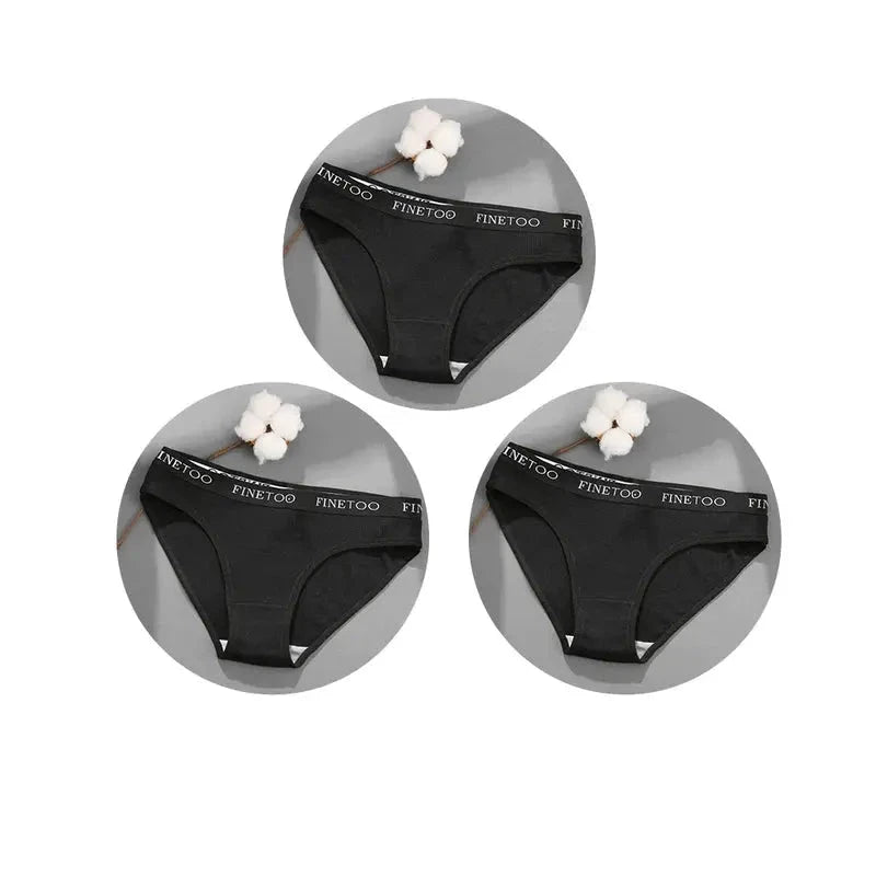 Lot de 3 pieces calecons- culotte en cotons Boutique de Lingeries et Accessoires Annie