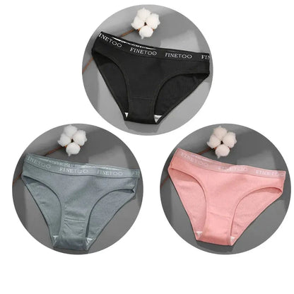 Lot de 3 pieces calecons- culotte en cotons Boutique de Lingeries et Accessoires Annie