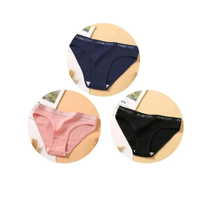 Lot de 3 pieces calecons- culotte en cotons Boutique de Lingeries et Accessoires Annie