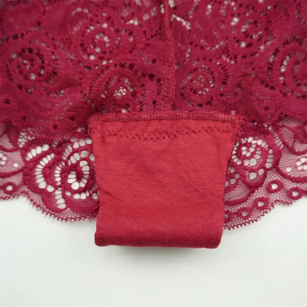 Lot de 3 pièces dentelle boxer grande taille M-XXL-sous-vetement