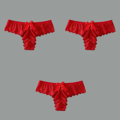 Lot de 3 pièces slips en dentelle-culotte grande taille pour femme Boutique de Lingeries et Accessoires Annie