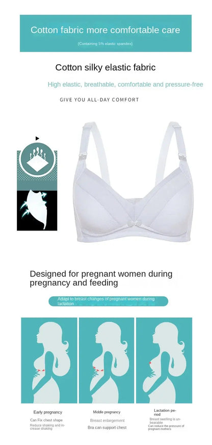 Soutien gorge d'allaitement de maternité en coton pour femmes