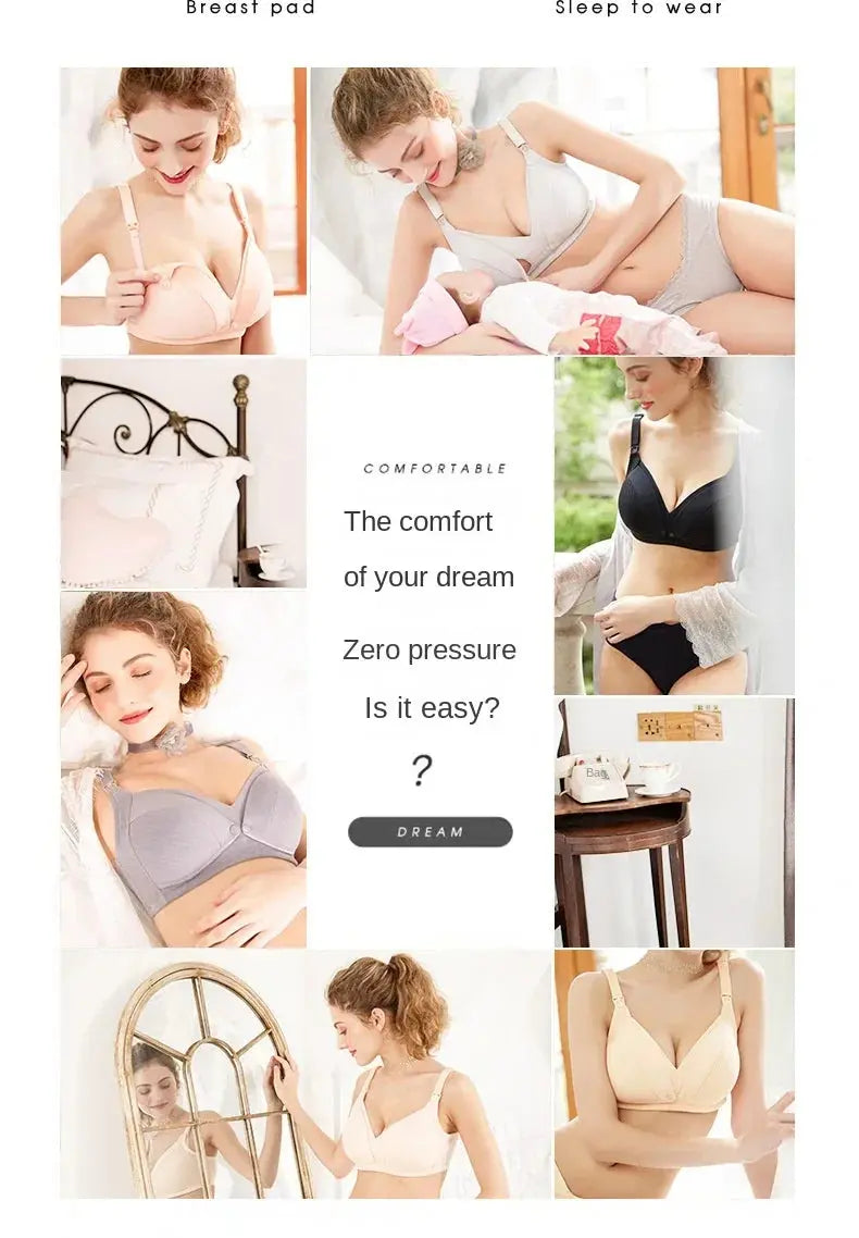 Soutien gorge d'allaitement de maternité en coton pour femmes