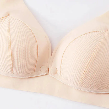 Soutien gorge d'allaitement ultra-mince froncé