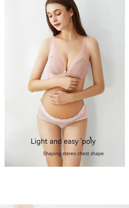 Soutien gorge d'allaitement ultra-mince froncé