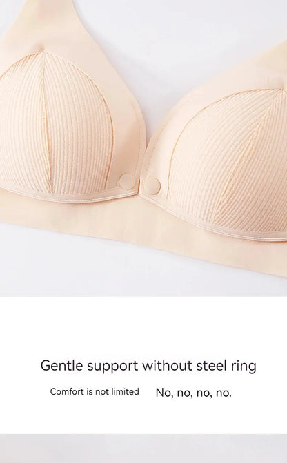 Soutien gorge d'allaitement ultra-mince froncé