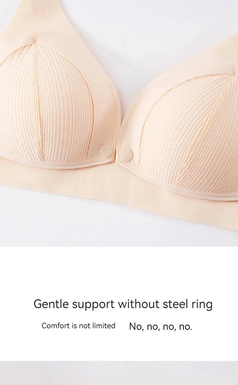 Soutien gorge d'allaitement ultra-mince froncé