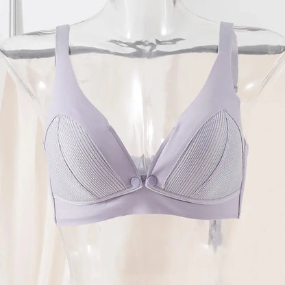 Soutien gorge d'allaitement ultra-mince froncé