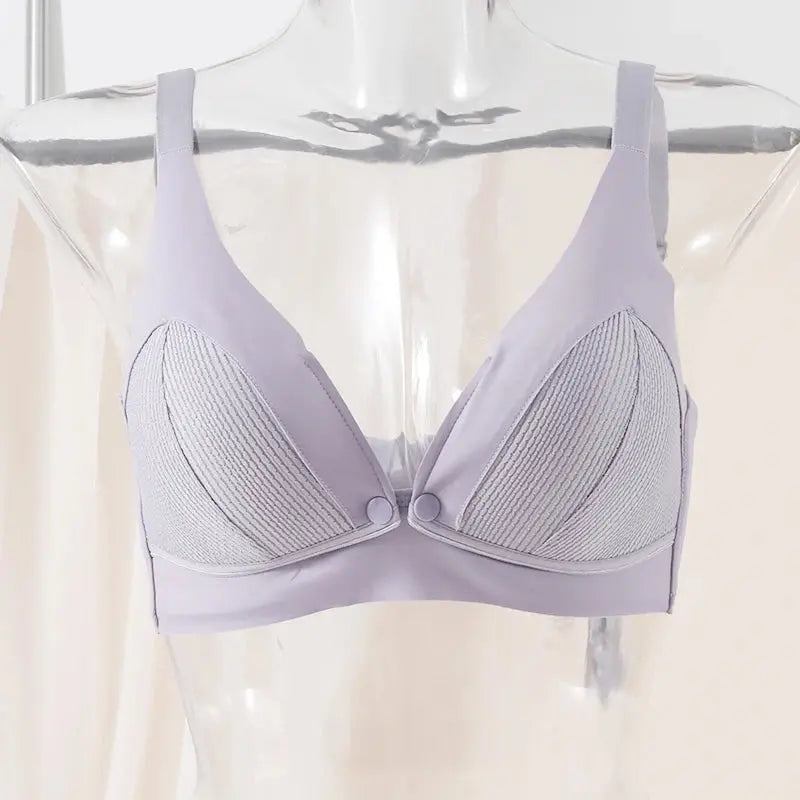 Soutien gorge d'allaitement ultra-mince froncé