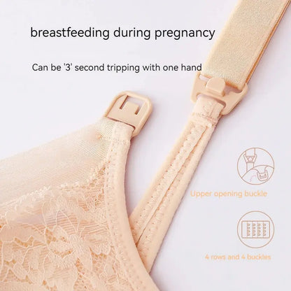 Soutien gorge d'allaitement ultra-mince froncé