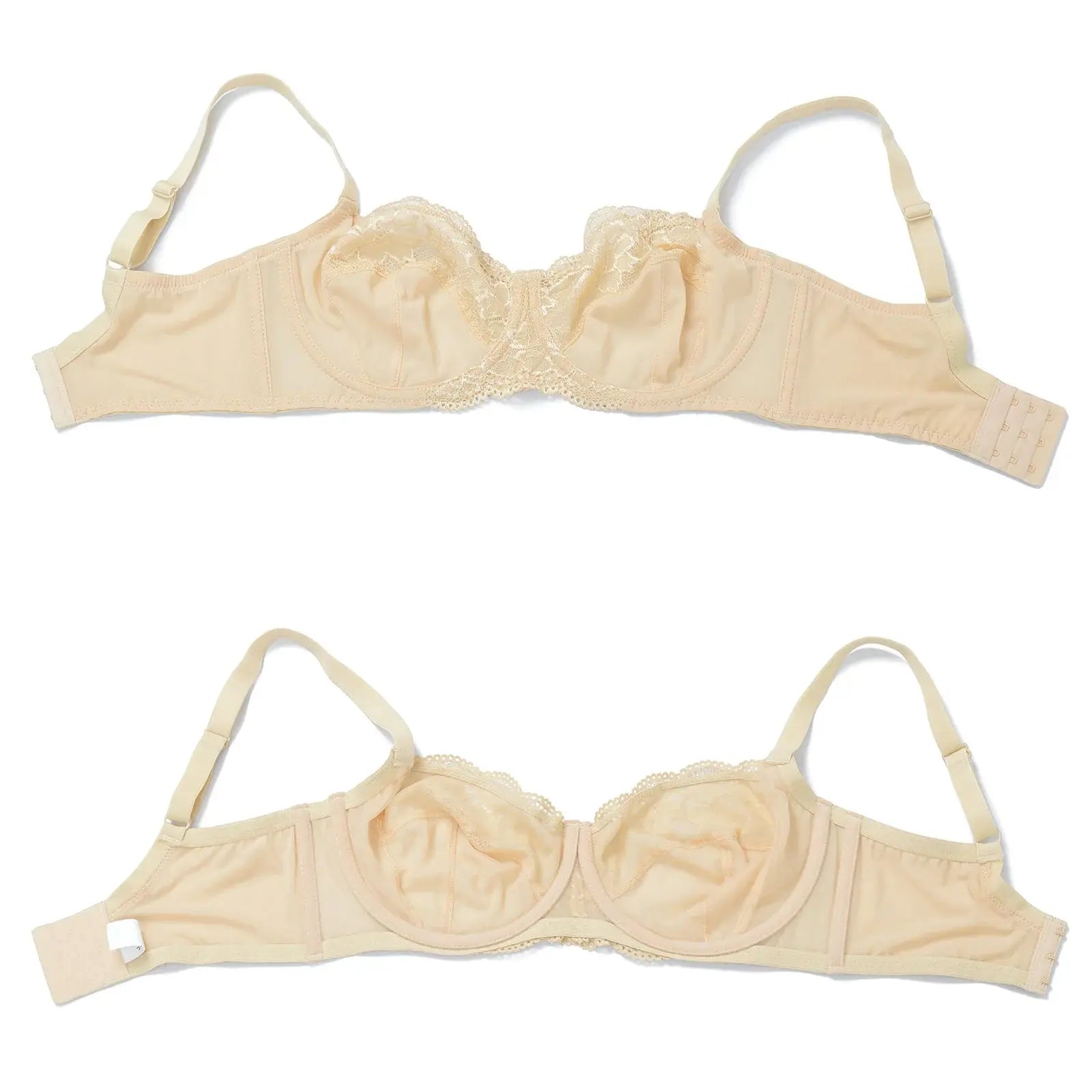 Soutien-gorge sexy à armature non rembourrée dentelle minimiseur