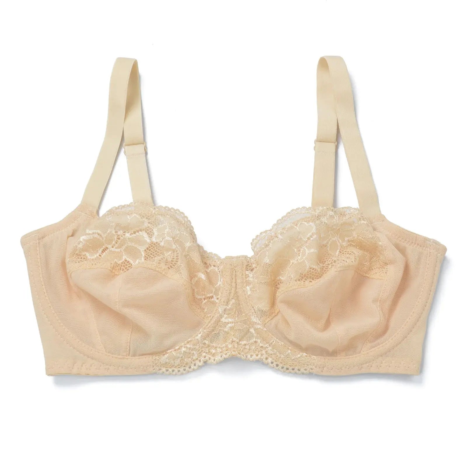 Soutien-gorge sexy à armature non rembourrée dentelle minimiseur