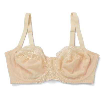 Soutien-gorge sexy à armature non rembourrée dentelle minimiseur