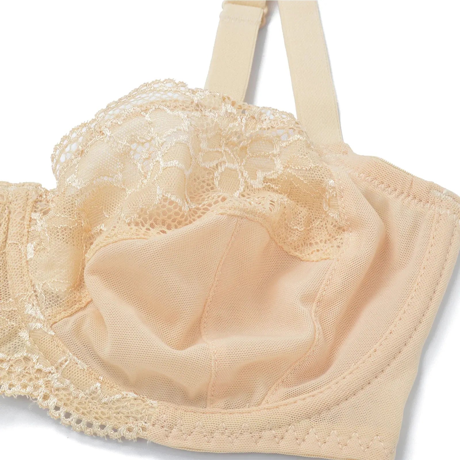 Soutien-gorge sexy à armature non rembourrée dentelle minimiseur
