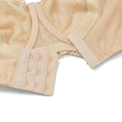 Soutien-gorge sexy à armature non rembourrée dentelle minimiseur