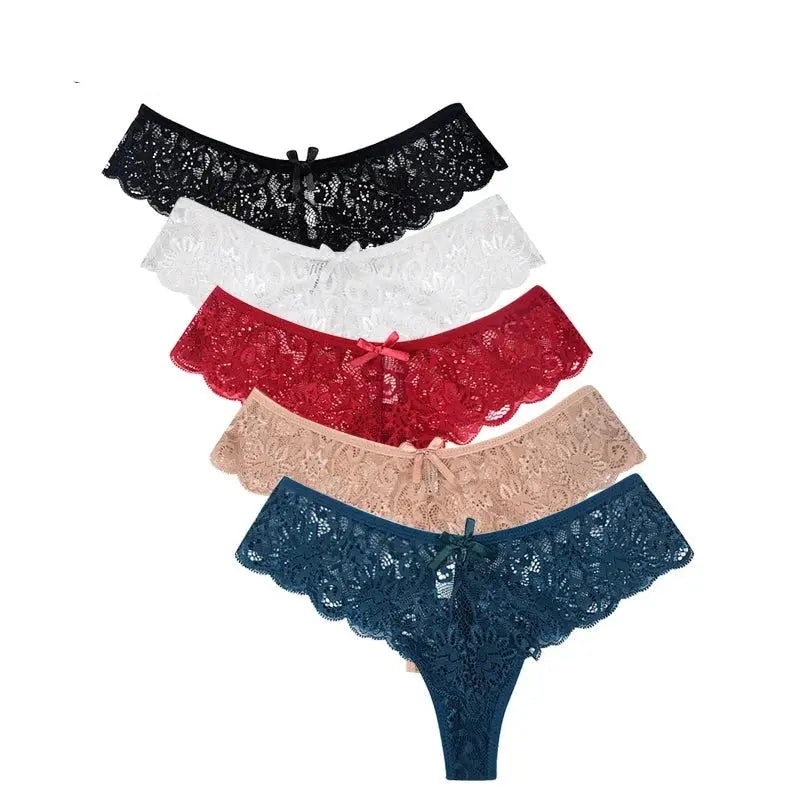 Lot de 5 pièces tanga dentelle G String Boutique de Lingeries et Accessoires Annie