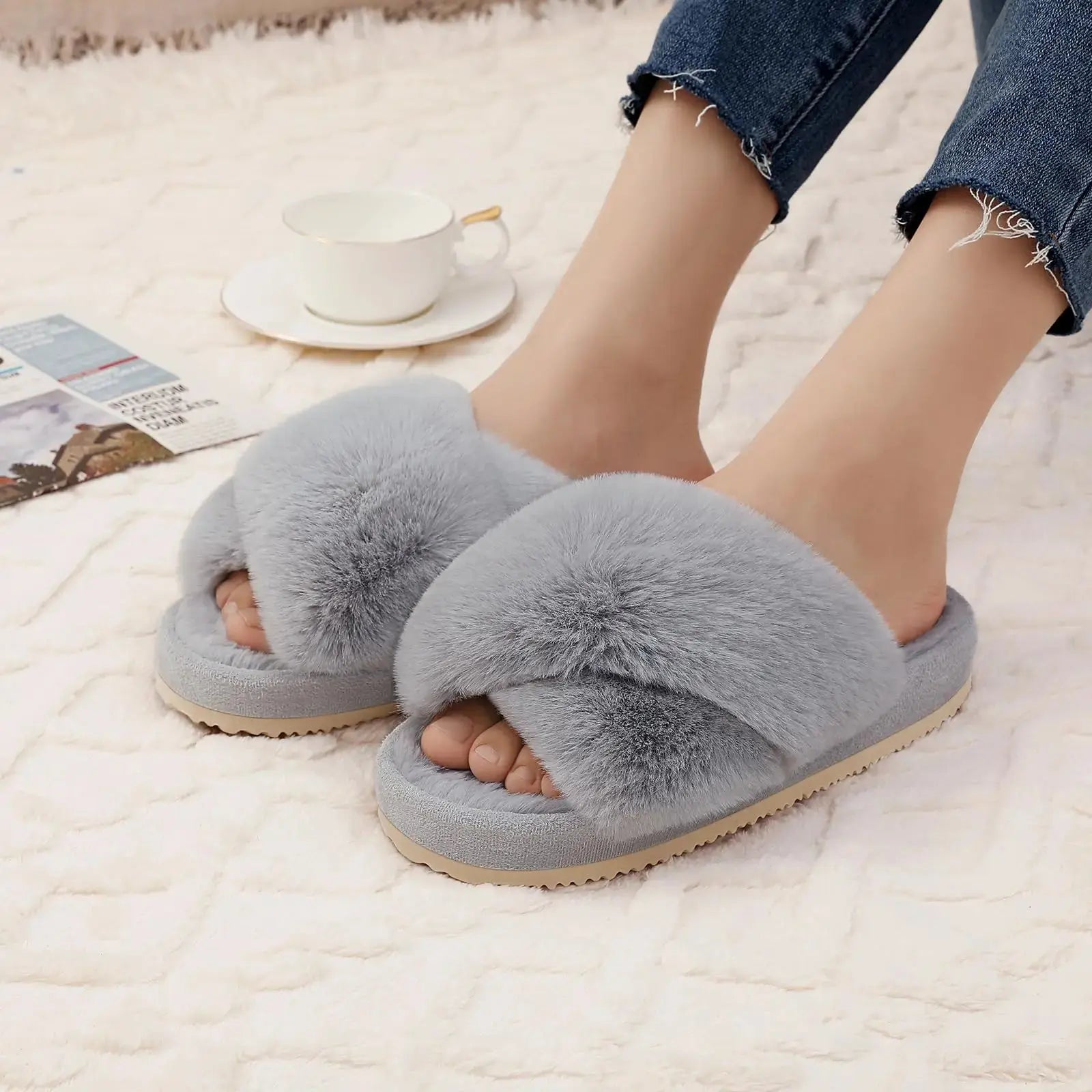Pantoufle pour femme chaussure de chambre