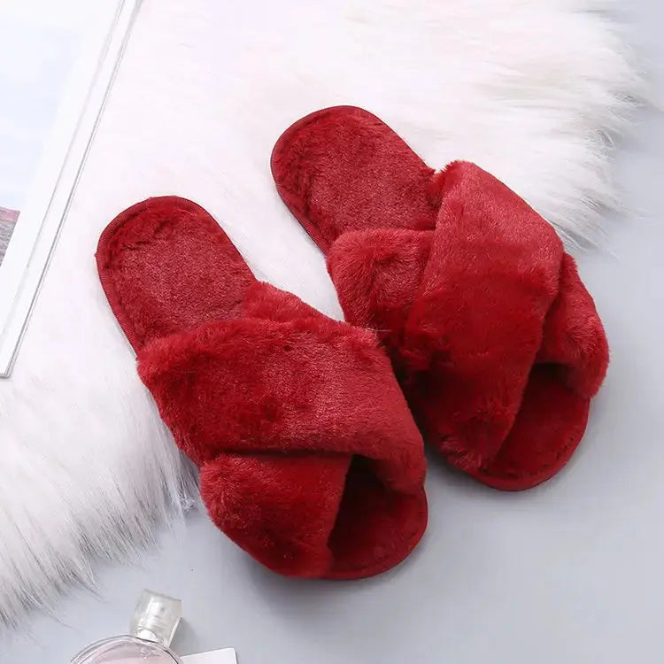 Pantoufles en fourrure pour femmes, nouveau Design d'hiver Boutique de Lingeries et Accessoires Annie