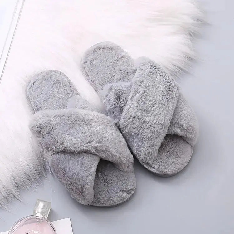 Pantoufles en fourrure pour femmes, nouveau Design d'hiver Boutique de Lingeries et Accessoires Annie