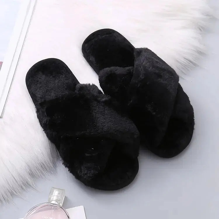 Pantoufles en fourrure pour femmes, nouveau Design d'hiver Boutique de Lingeries et Accessoires Annie
