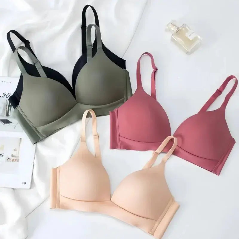 Soutien-gorge sans armature et sans fil, Push Up pour femmes