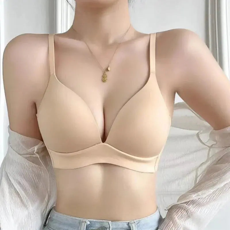 Soutien-gorge sans armature et sans fil, Push Up pour femmes