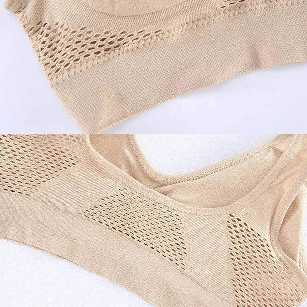 Soutiens-gorge de sport en maille sans couture pour fitness