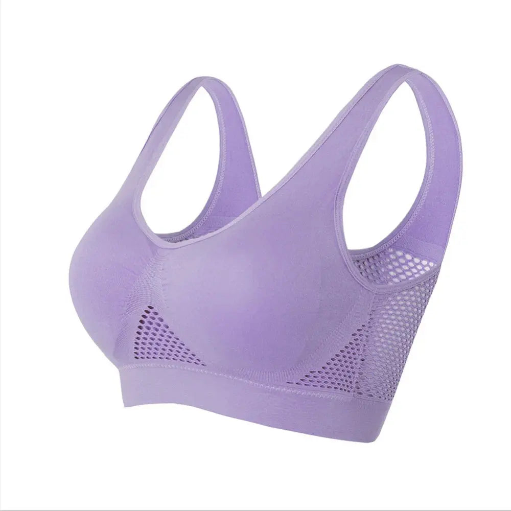 Soutiens-gorge de sport en maille sans couture pour fitness