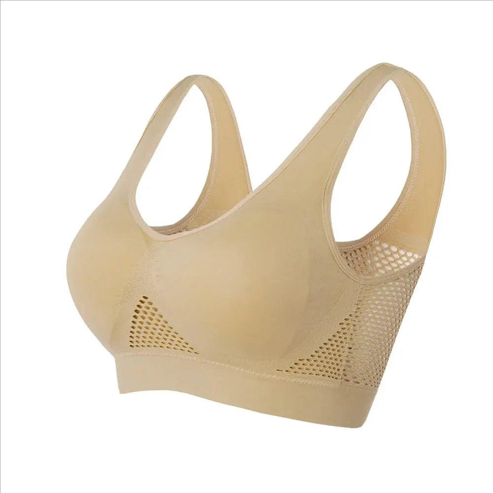 Soutiens-gorge de sport en maille sans couture pour fitness