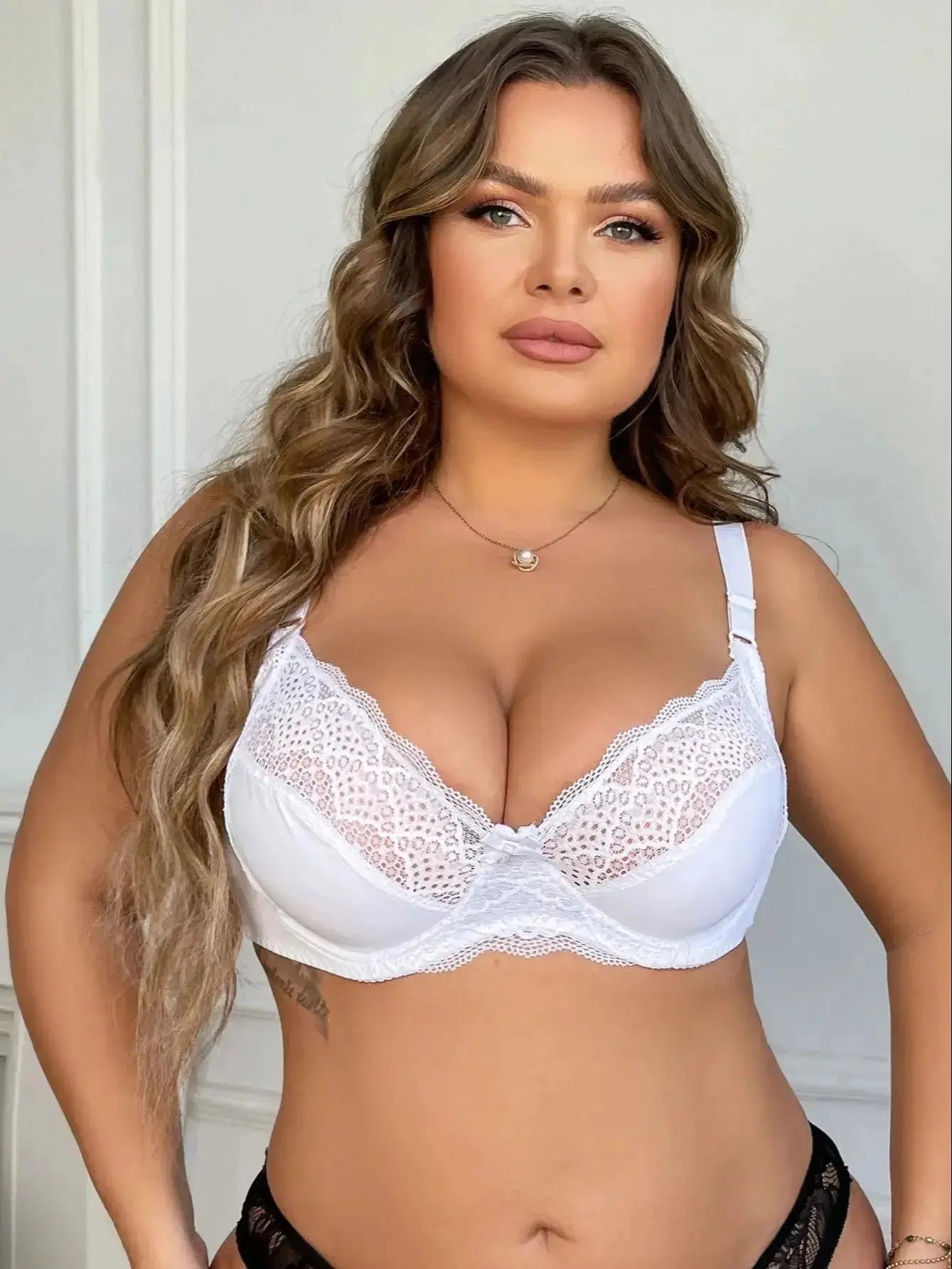 Soutien-gorge grande taille sexy en dentelle push-up