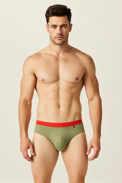 Slip en coton uni pour homme, culotte à poche convexe Boutique Lingeries et Accessoires Annie