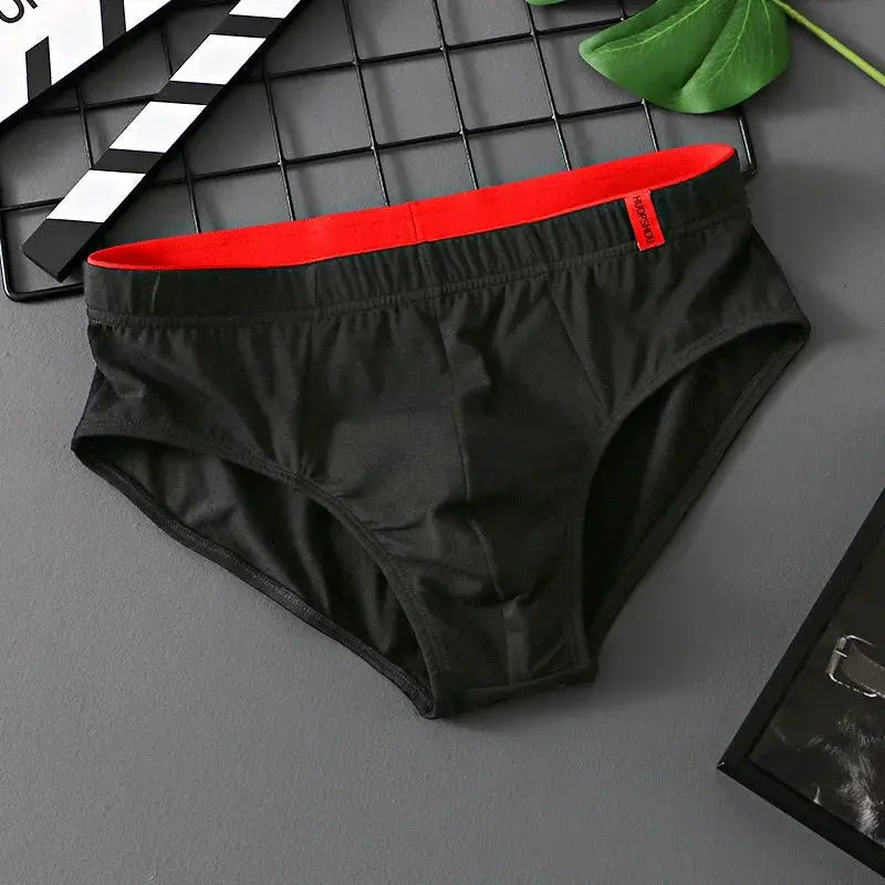 Slip en coton uni pour hommes, culotte à poche convexe Boutique Lingeries et Accessoires Annie