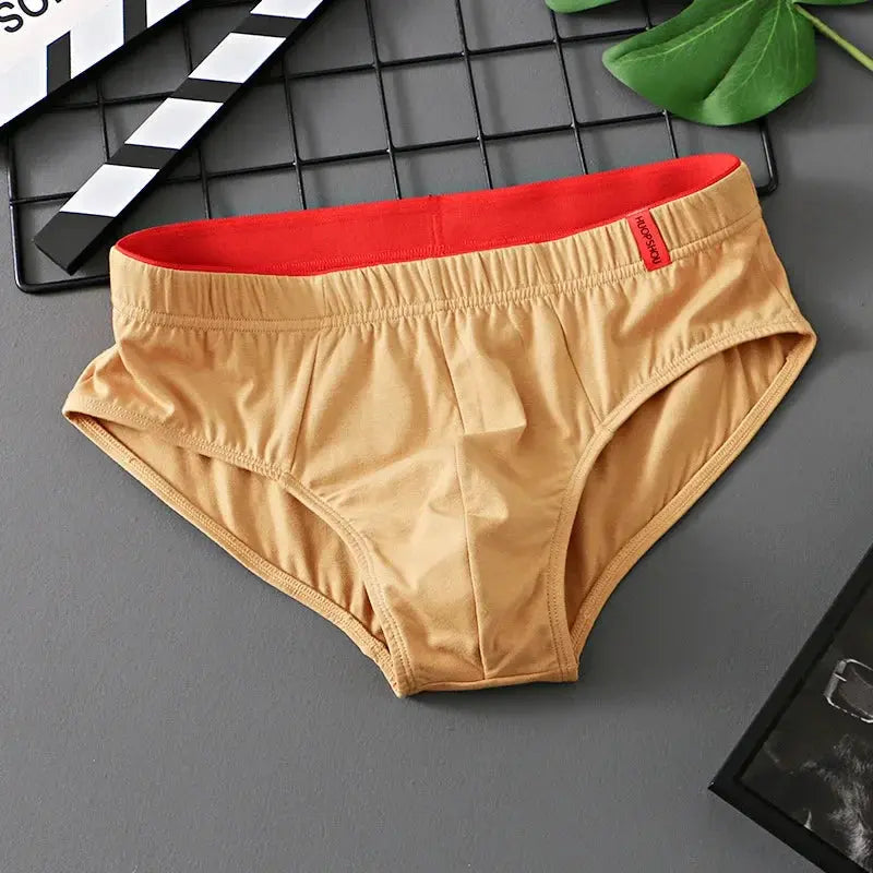 Slip en coton uni pour hommes, culotte à poche convexe Boutique Lingeries et Accessoires Annie