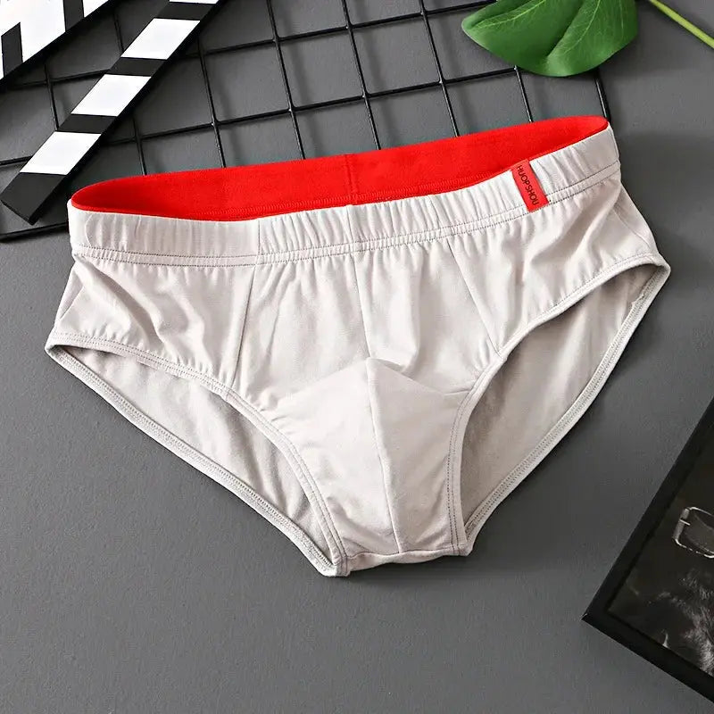 Slip en coton uni pour hommes, culotte à poche convexe Boutique Lingeries et Accessoires Annie