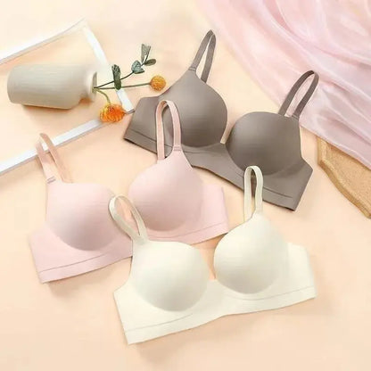 Soutien-gorge en soie glacée, Brassière, sans fil, sans couture