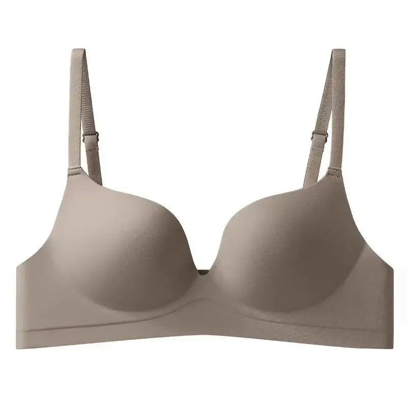 Soutien-gorge en soie glacée, Brassière, sans fil, sans couture