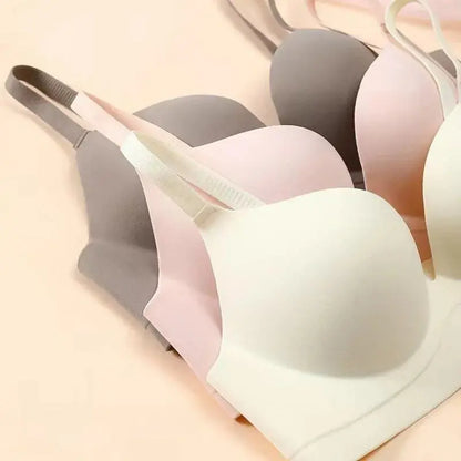 Soutien-gorge en soie glacée, Brassière, sans fil, sans couture