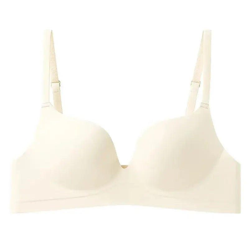 Soutien-gorge en soie glacée, Brassière, sans fil, sans couture