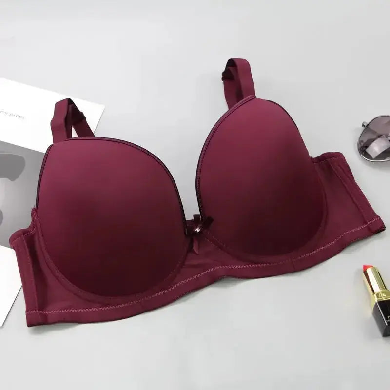 Soutien Push Up minimaliste couleur unie-Sous vetement femme