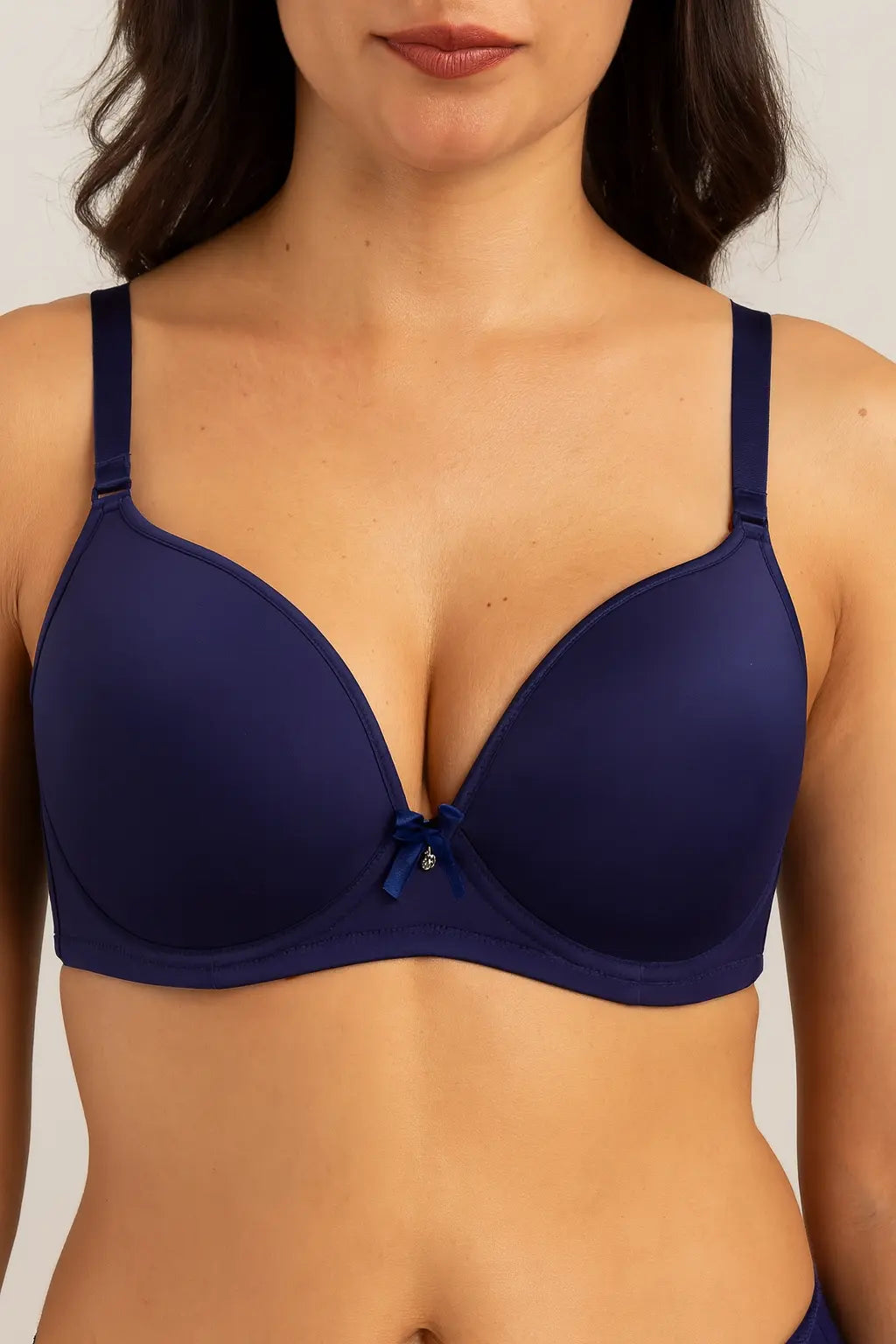 Soutien Push Up minimaliste couleur unie-Sous vetement femme
