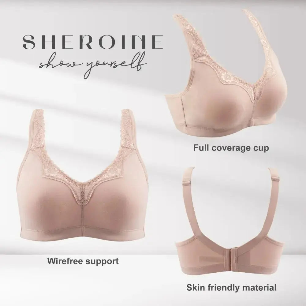 Soutien-gorge grande taille en coton et dentelle sans armatures Lingeries et Accessoires Annie
