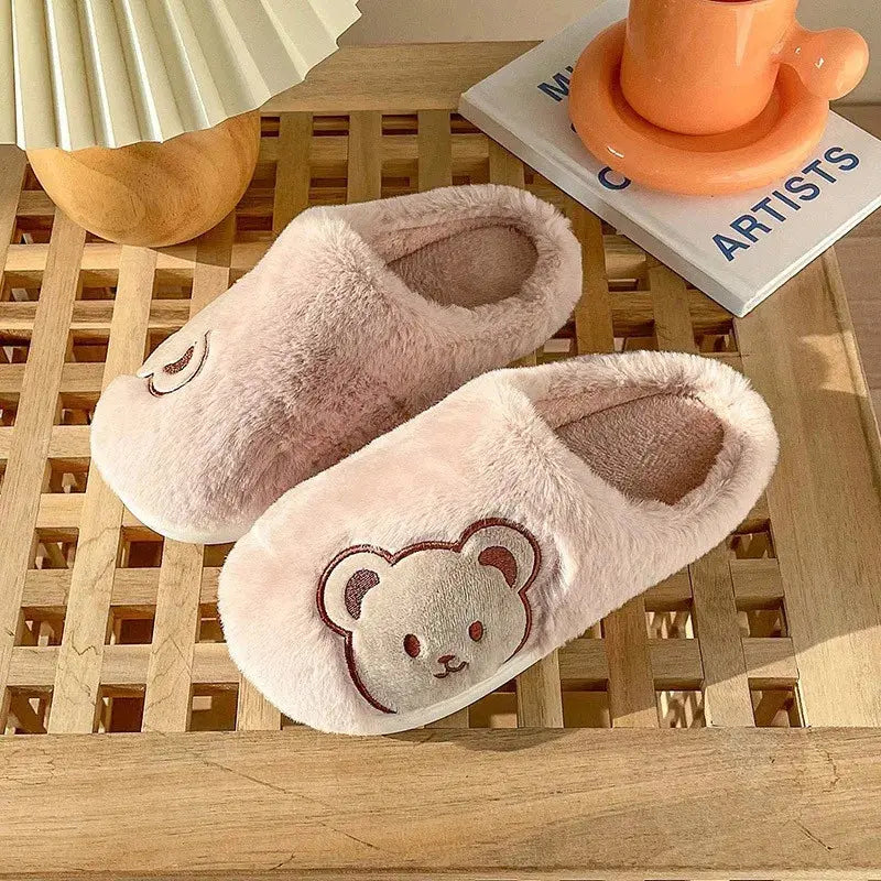 Pantoufle femmes hommes mode mignon moelleux chaud