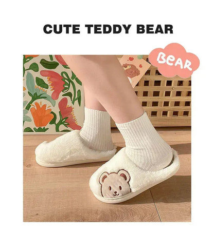 Pantoufle femmes hommes mode mignon moelleux chaud