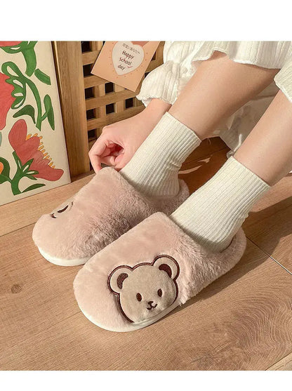 Pantoufle femmes hommes mode mignon moelleux chaud