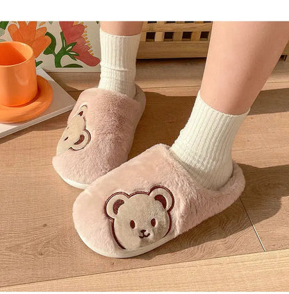 Pantoufle femmes hommes mode mignon moelleux chaud