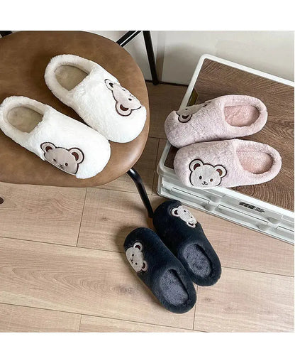Pantoufle femmes hommes mode mignon moelleux chaud