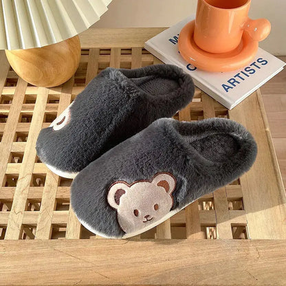 Pantoufle femmes hommes mode mignon moelleux chaud