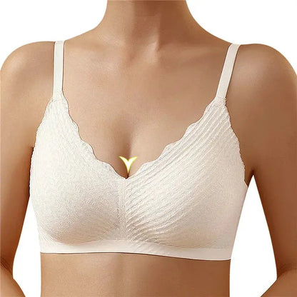 Soutien-gorge couture découpé au Laser sans fil Push Up